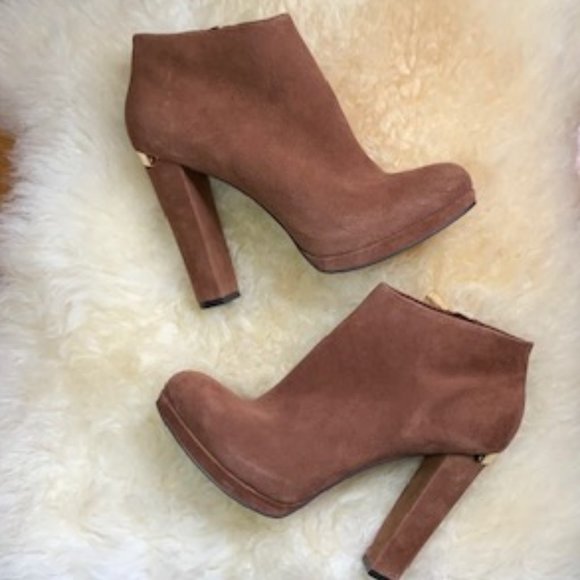 Michael Kors Suede Ankle Boots - Picture 2 of 9